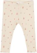 The New Tnsbnoella Rib Leggings Str 68 - White Swan Aop Leggings hos M...