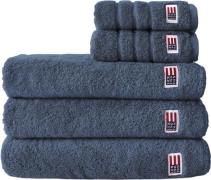 Lexington Original Towel Denim Blue Denim Blue Str 30x50 - Håndklæder ...