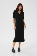 Kaffe Kalizza Polo Dress Kvinde Black Deep Midi Kjoler Str L - hos Mag...