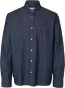 Selected Homme Slhregcarlo Denim LS Shirt Noos Mand Blå Langærmede Skj...