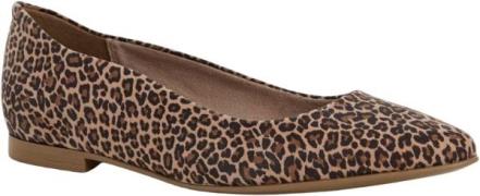 Tamaris 122119-42 Kvinde Leopard Ballerinaer Str 40 - hos Magasin