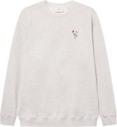 Forét Noon Element Sweatshirt Mand Snow Melange Sweatshirts Str L - ho...