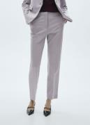 MANGO Straight Suit Trousers Kvinde Lt-pastel Purple Bukser Med Lige B...