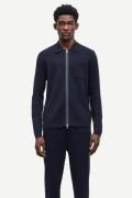 Samsøe Samsøe Guna X zip 10490 Mand Sky Captain Cardigans Str L - Visk...