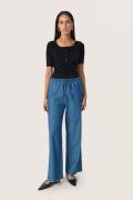 Soaked in Luxury Slchamy Faustina Pants Kvinde Medium Blue Denim Bukse...