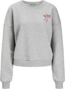 JJXX Jxvalentine RLX LS Crew SWT Kvinde Grå Sweatshirts Relaxed Fit St...