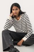 Part Two Ellahpw CA Kvinde Whitecap Navy Stripe Cardigans Relaxed Fit ...