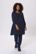 Kaffe Curve Kcami 3/4 SL Tunic Kvinde Midnight Marine Tunikaer Str 44 ...