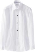 ETON Plissé Black tie Shirt Slim Fit Mand Hvid Langærmede Skjorter Str...