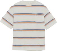 En Fant Tshirt SS Stripe Str 104 - Egret Kortærmede T-shirts Bomuld ho...