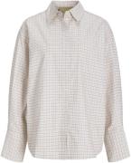 JJXX Jxbella RLX LS Shirt WVN Kvinde Blanc De Blanc/check Skjorter Rel...