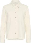 Kaffe Kawhitney Denim Shirt Kvinde Off White Denim Skjorter Str 40 Den...