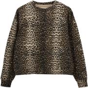 Sofie Schnoor Elisw Sweatshirt Kvinde Light Brown Leopard Langærmede B...