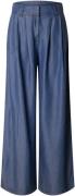 Selected Femme Slfjanna HW Pleated Chambray Pant B Kvinde Blå Bukser S...