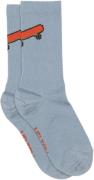 Melton Skate Socks Str 23/26 - Faded Demin Strømper hos Magasin