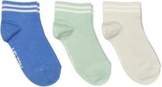 Melton Sporty Sneaker Socks 3-pack Str 23/26 - Super Sonic Blue Strømp...