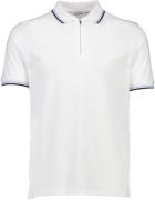 Lindbergh Polo Shirt w. zip Neck Mand White Wave Kortærmede Poloer Str...