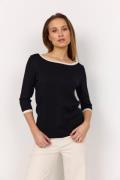 soyaconcept Scdollie 782 Kvinde 9999c Black Combi Sweaters Str L - Nyl...