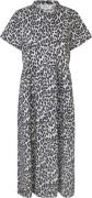 Lollys Laundry Aliyall Maxi Dress SS Kvinde Leopard Print Maxi Kjoler ...