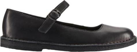 Clarks Originals Desert Jane D Kvinde Black Leather Snøresko Str 37 - ...