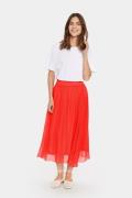 Saint Tropez sz Skirt Kvinde Flame Scarlet Nederdele Casual Fit Str M ...